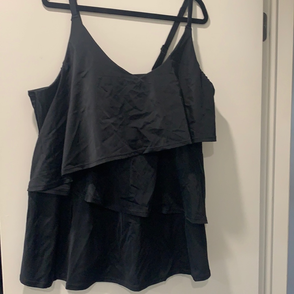 V-neck lightly lined no-wire Cacique swim top